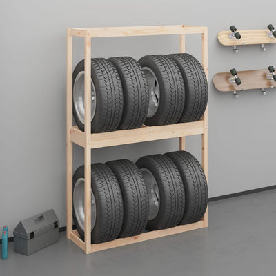 Tire Rack 120x40x180 cm Solid Wood Pine