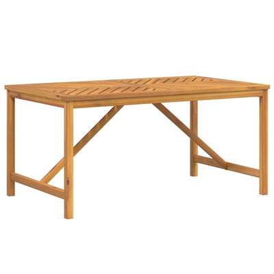 Garden Dining Table 150x90x74 cm Solid Wood Acacia