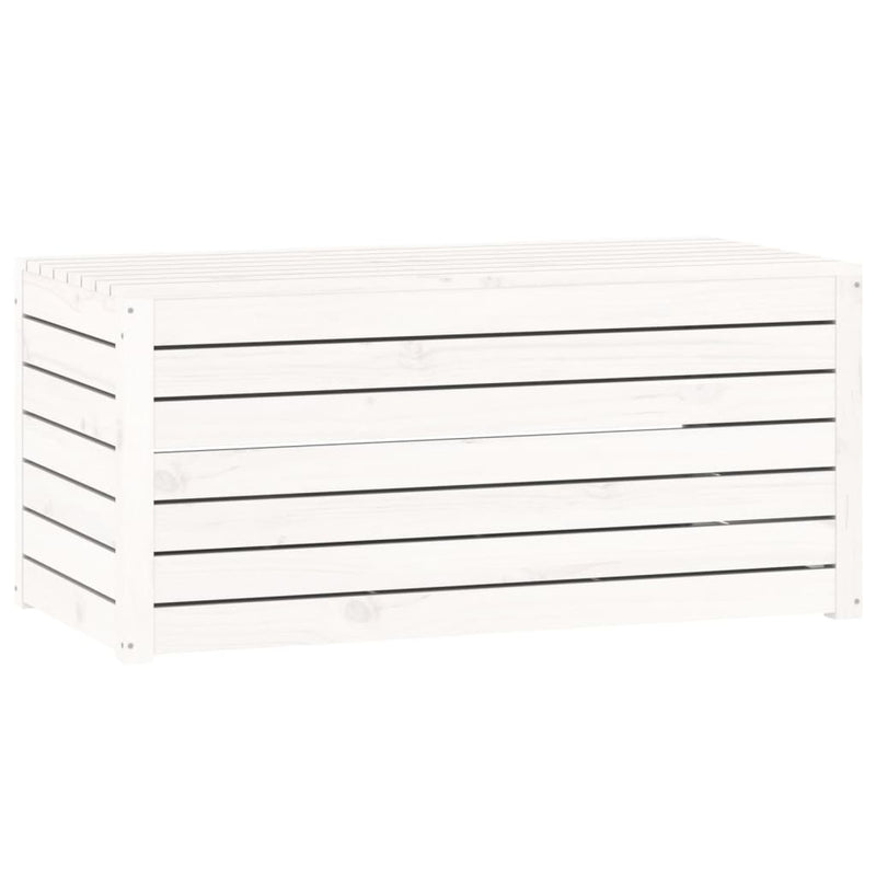 Garden Box White 101x50.5x46.5 cm Solid Wood Pine