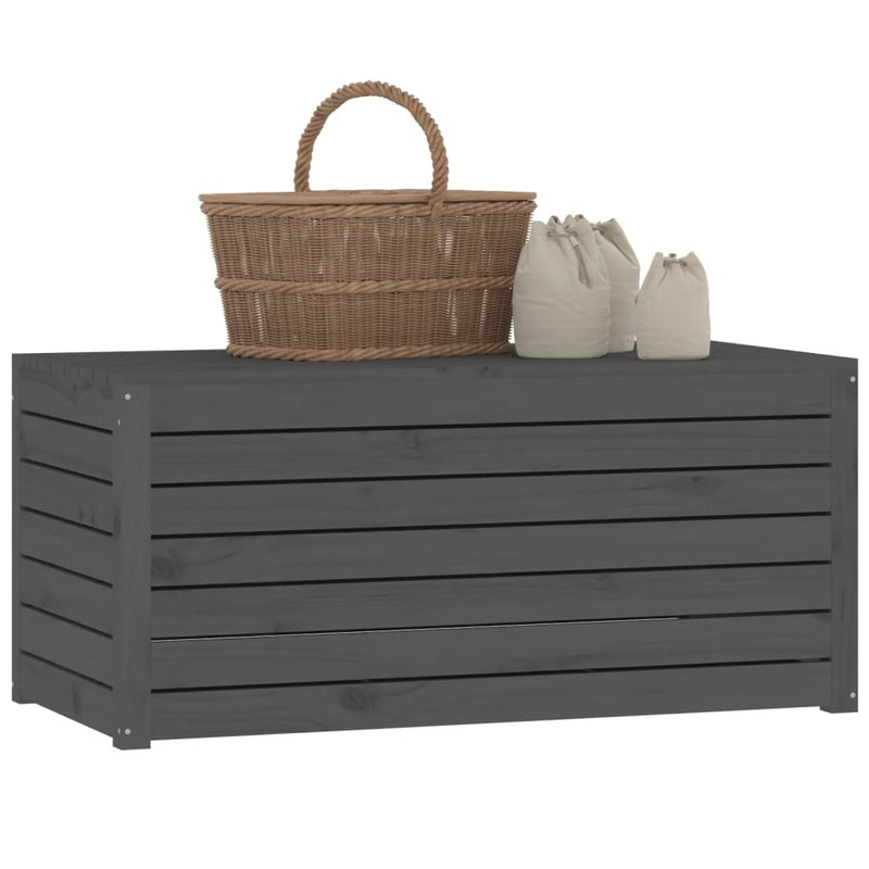 Garden Box Grey 101x50.5x46.5 cm Solid Wood Pine