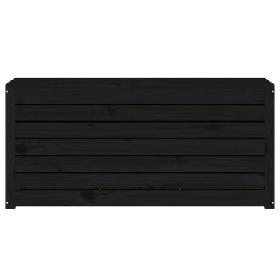 Garden Box Black 101x50.5x46.5 cm Solid Wood Pine