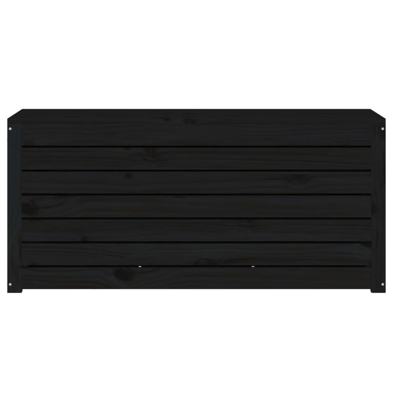 Garden Box Black 101x50.5x46.5 cm Solid Wood Pine