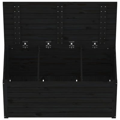 Garden Box Black 101x50.5x46.5 cm Solid Wood Pine