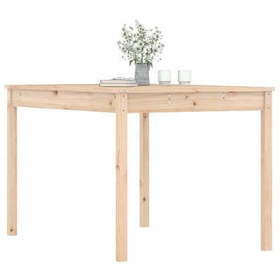 Garden Table 121x82.5x76 cm Solid Wood Pine