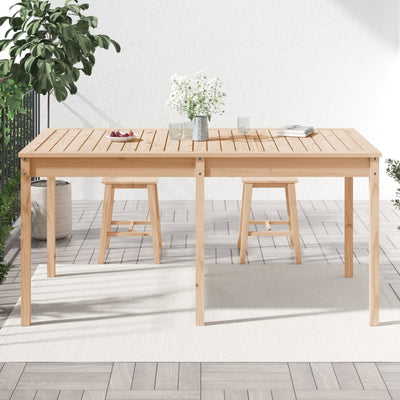 Garden Table 159.5x82.5x76 cm Solid Wood Pine