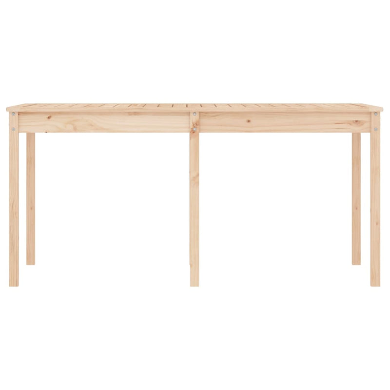 Garden Table 159.5x82.5x76 cm Solid Wood Pine