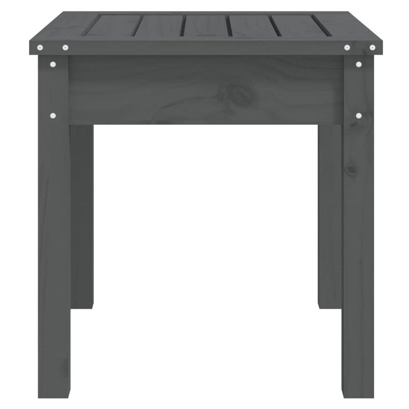 Garden Bench Grey 50x44x45 cm Solid Wood Pine