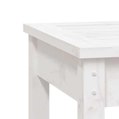 2-Seater Garden Bench White 159.5x44x45 cm Solid Wood Pine