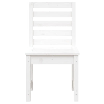 Garden Chairs 2 pcs White 50x48x91.5 cm Solid Wood Pine