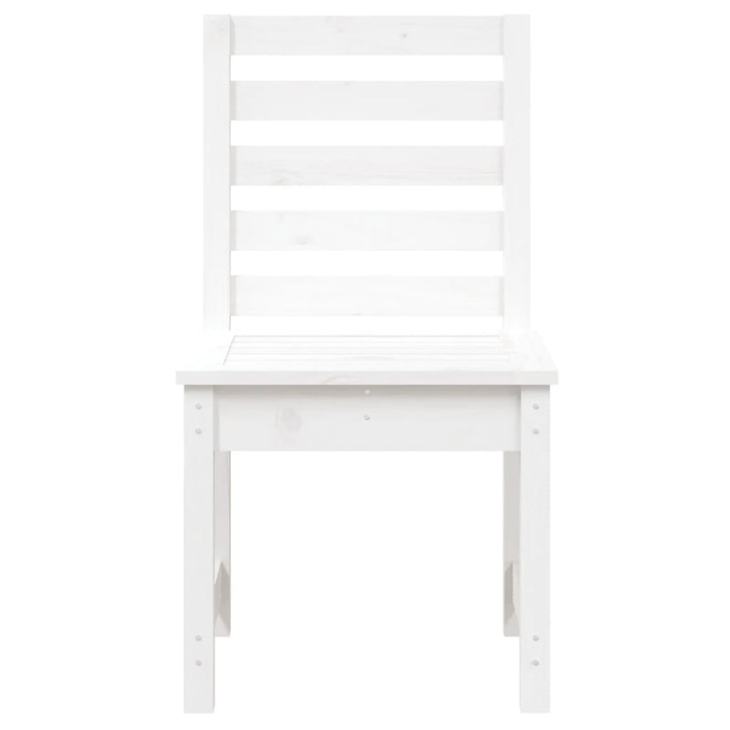 Garden Chairs 2 pcs White 50x48x91.5 cm Solid Wood Pine