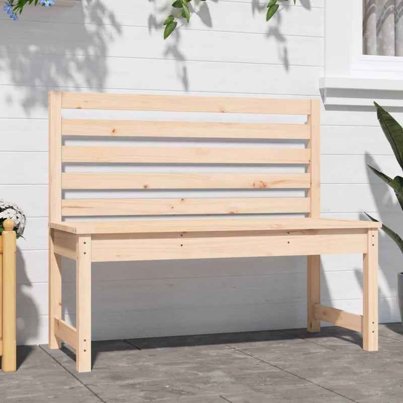 Garden Bench 109 cm Solid Wood Pine