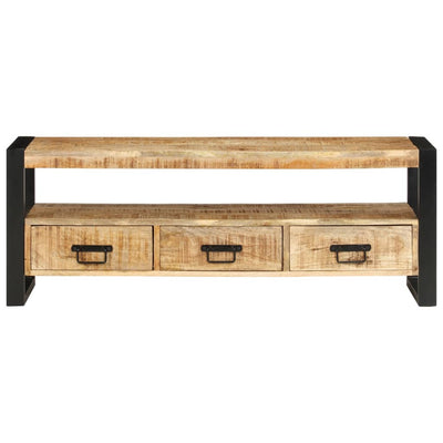 TV Cabinet 120x30x45 cm Solid Wood Mango