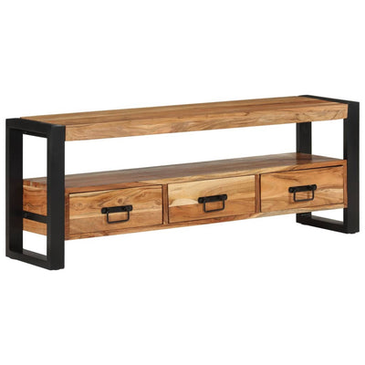 TV Cabinet 120x30x45 cm Solid Wood Acacia