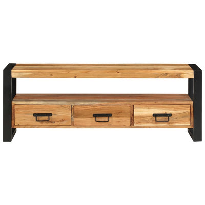 TV Cabinet 120x30x45 cm Solid Wood Acacia