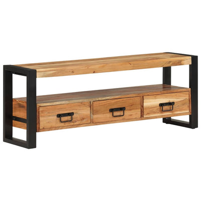 TV Cabinet 120x30x45 cm Solid Wood Acacia