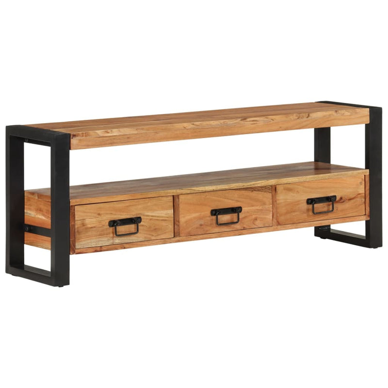 TV Cabinet 120x30x45 cm Solid Wood Acacia