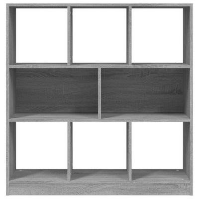 Book Cabinet Grey Sonoma 97.5x29.5x100 cm Engineered Wood