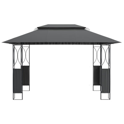 Gazebo with Roof Anthracite 400x300x270 cm Steel