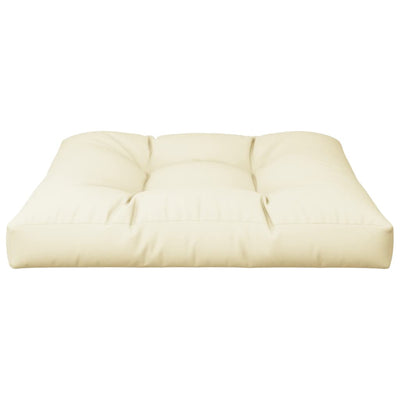 Pallet Cushion Cream 80x80x12 cm Fabric