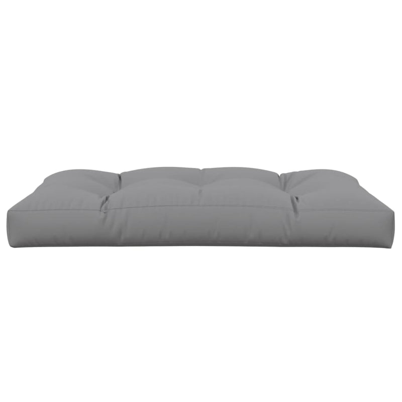 Pallet Cushion Grey 120x80x12 cm Fabric