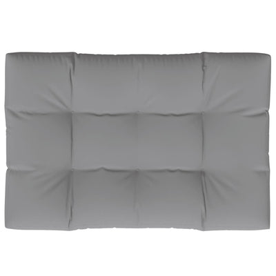 Pallet Cushion Grey 120x80x12 cm Fabric