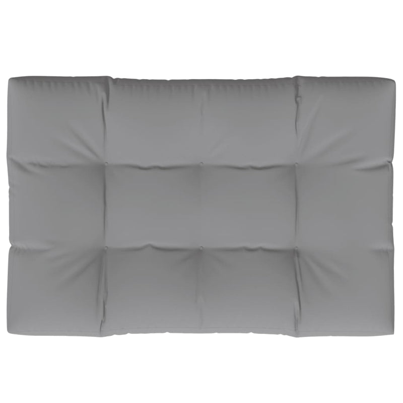 Pallet Cushion Grey 120x80x12 cm Fabric