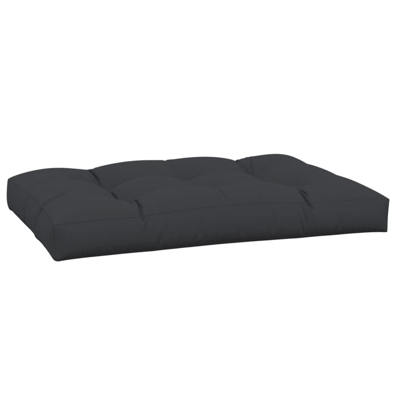 Pallet Cushion Black 120x80x12 cm Fabric