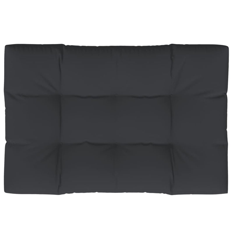 Pallet Cushion Black 120x80x12 cm Fabric