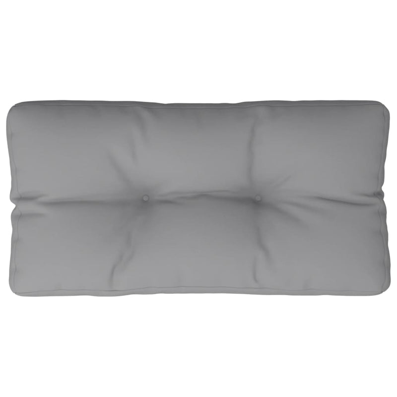 Pallet Cushion Grey 70x40x12 cm Fabric