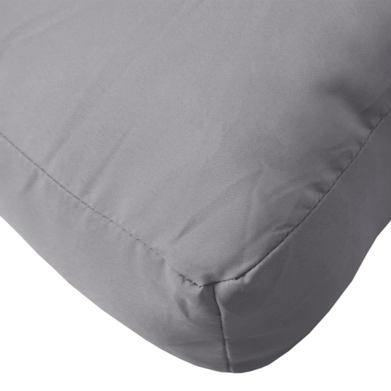 Pallet Cushion Grey 80x40x12 cm Fabric