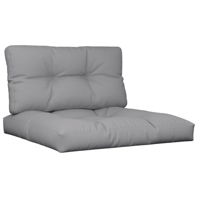 Pallet Cushions 2 pcs Grey Fabric