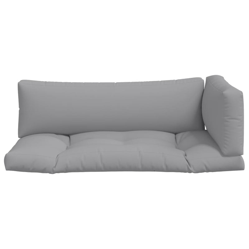 Pallet Cushions 3 pcs Grey Fabric