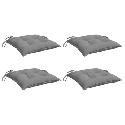 Chair Cushions 4 pcs Grey 50x50x7 cm Oxford Fabric