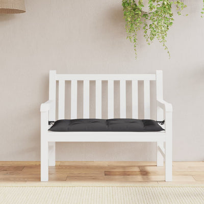 Garden Bench Cushion Black 100x50x7 cm Oxford Fabric