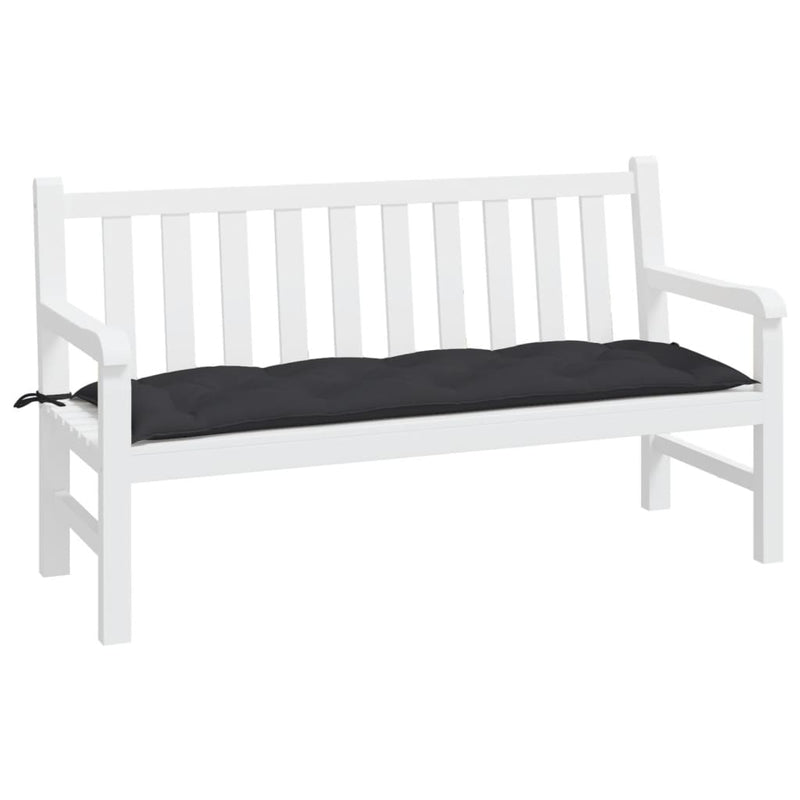 Garden Bench Cushion Black 150x50x7 cm Oxford Fabric