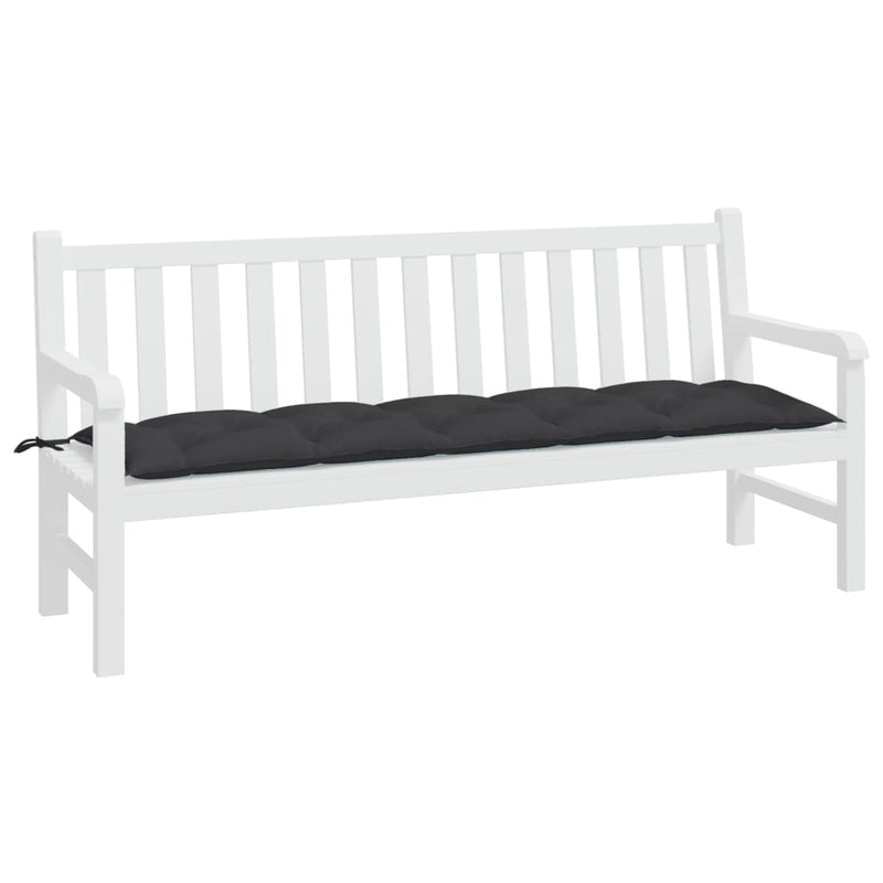 Garden Bench Cushion Black 180x50x7 cm Oxford Fabric