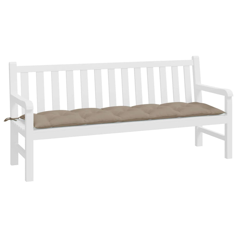 Garden Bench Cushion Taupe 180x50x7 cm Oxford Fabric