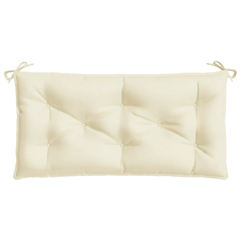 Garden Bench Cushions 2 pcs Cream 100x50x7 cm Oxford Fabric