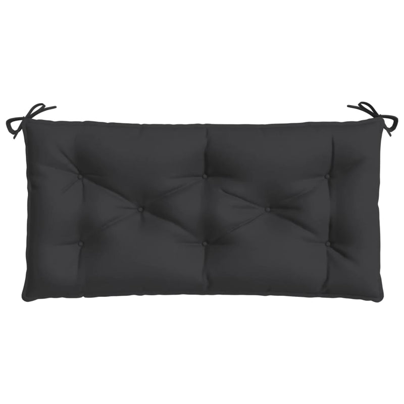 Garden Bench Cushions 2pcs Black 100x50x7 cm Oxford Fabric