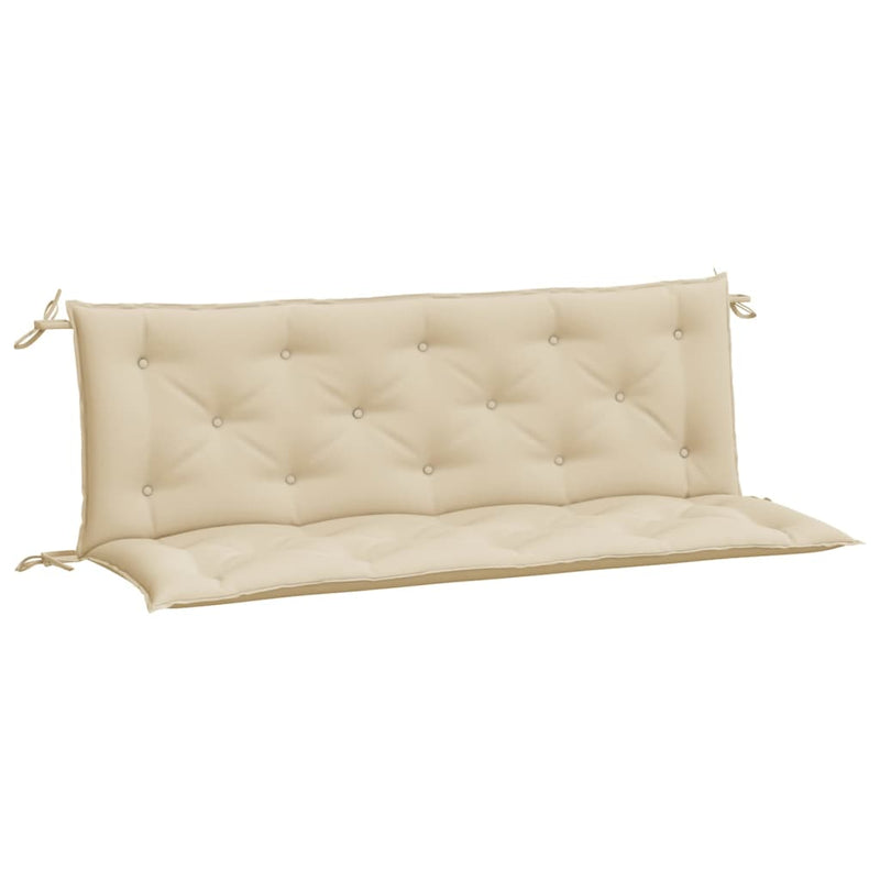 Garden Bench Cushions 2 pcs Beige 150x50x7 cm Oxford Fabric