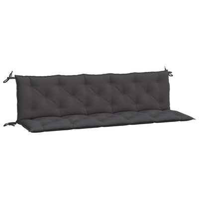 Garden Bench Cushions 2pcs Anthracite 180x50x7cm Oxford Fabric