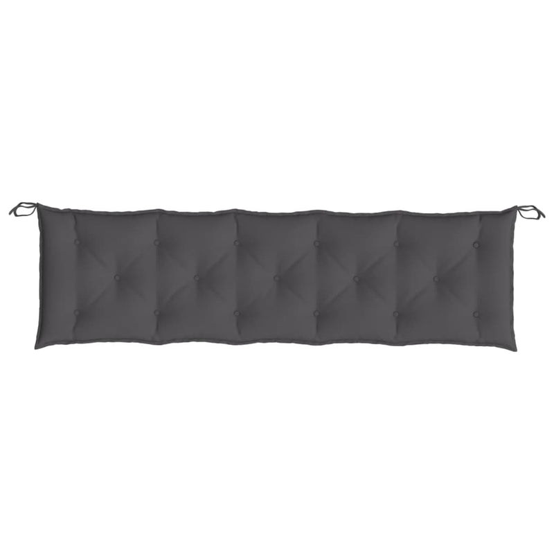 Garden Bench Cushions 2pcs Anthracite 180x50x7cm Oxford Fabric