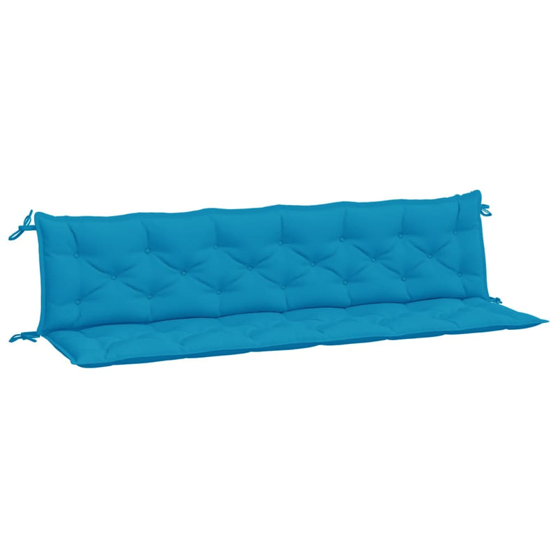 Garden Bench Cushions 2pcs Light Blue 200x50x7cm Oxford Fabric