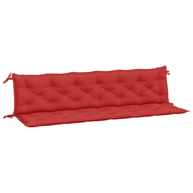 Garden Bench Cushions 2pcs Red 200x50x7cm Oxford Fabric