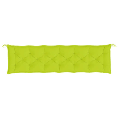 Garden Bench Cushions 2pcs Bright Green 200x50x7cm Oxford Fabric