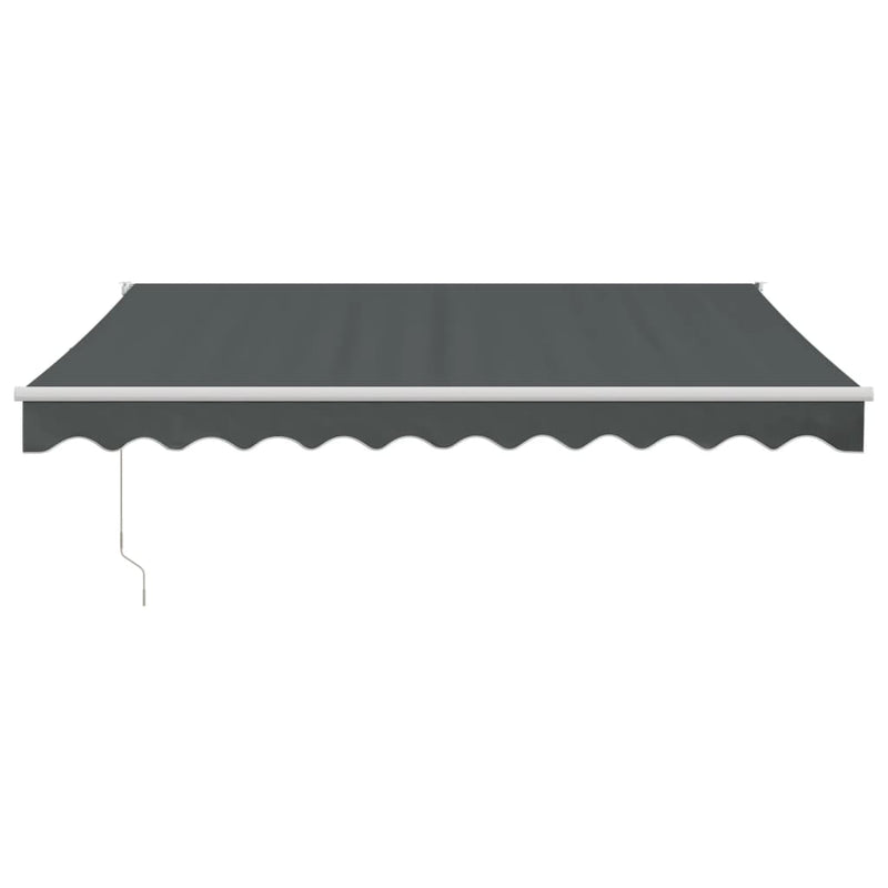 Retractable Awning Anthracite 3.5x2.5 m Fabric and Aluminium