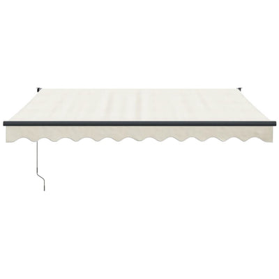 Retractable Awning Cream 3x2.5 m Fabric and Aluminium