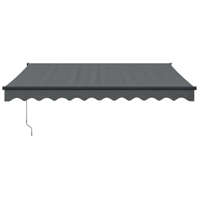 Retractable Awning Anthracite 3.5x2.5 m Fabric and Aluminium