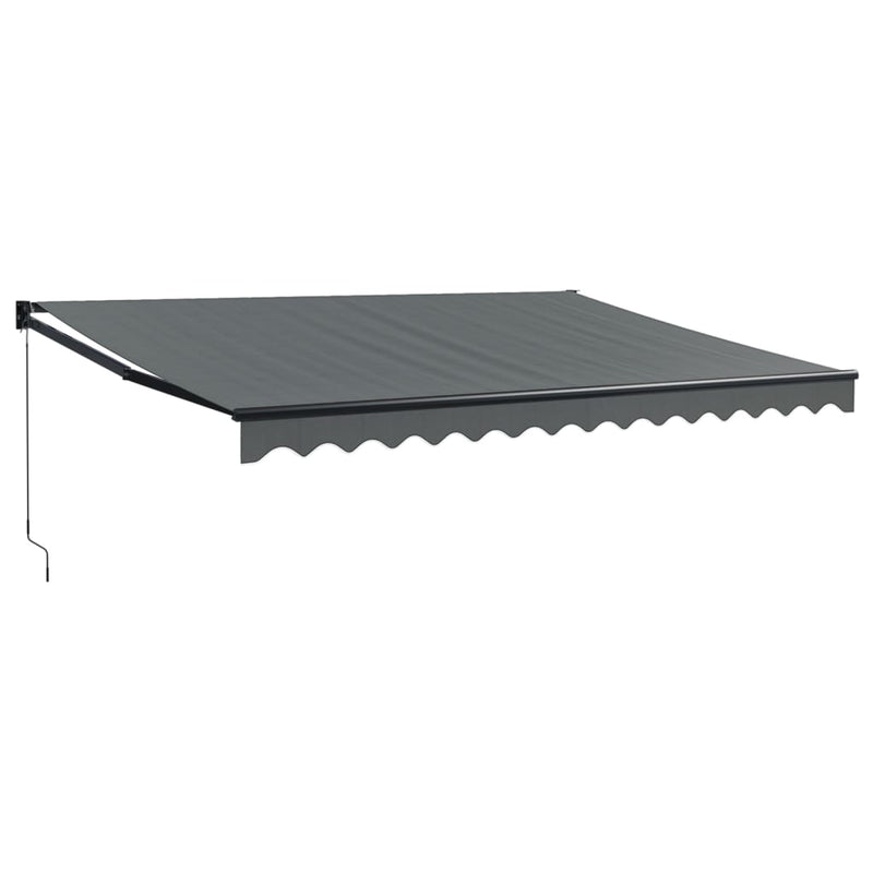 Retractable Awning Anthracite 4x3 m Fabric and Aluminium