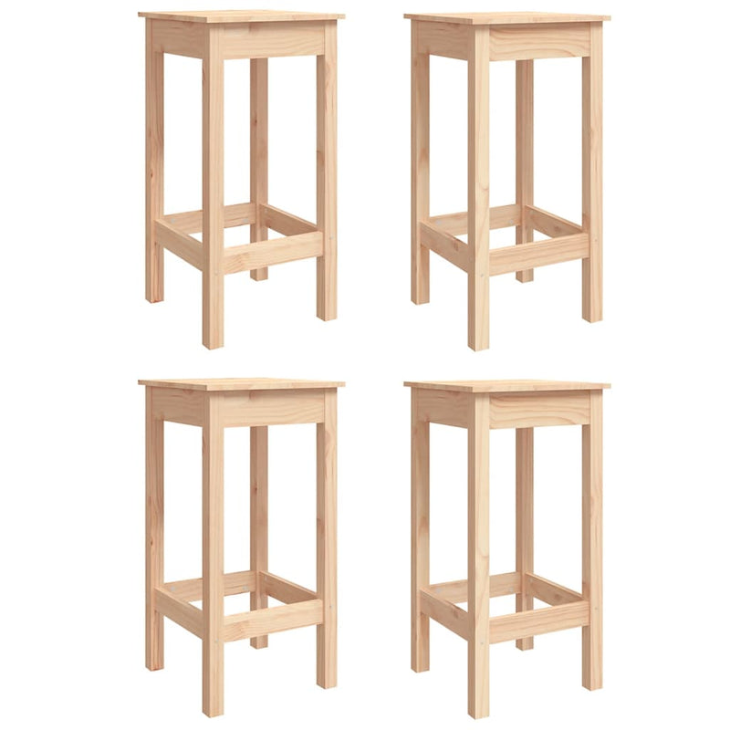 5 Piece Garden Bar Set Solid Wood Pine